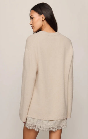 Z Supply Chill Mode Sweater in Frosted Pearl
