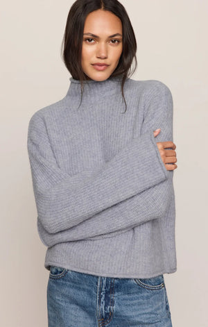 Z Supply Warm Wishes Sweater in Silver Lake