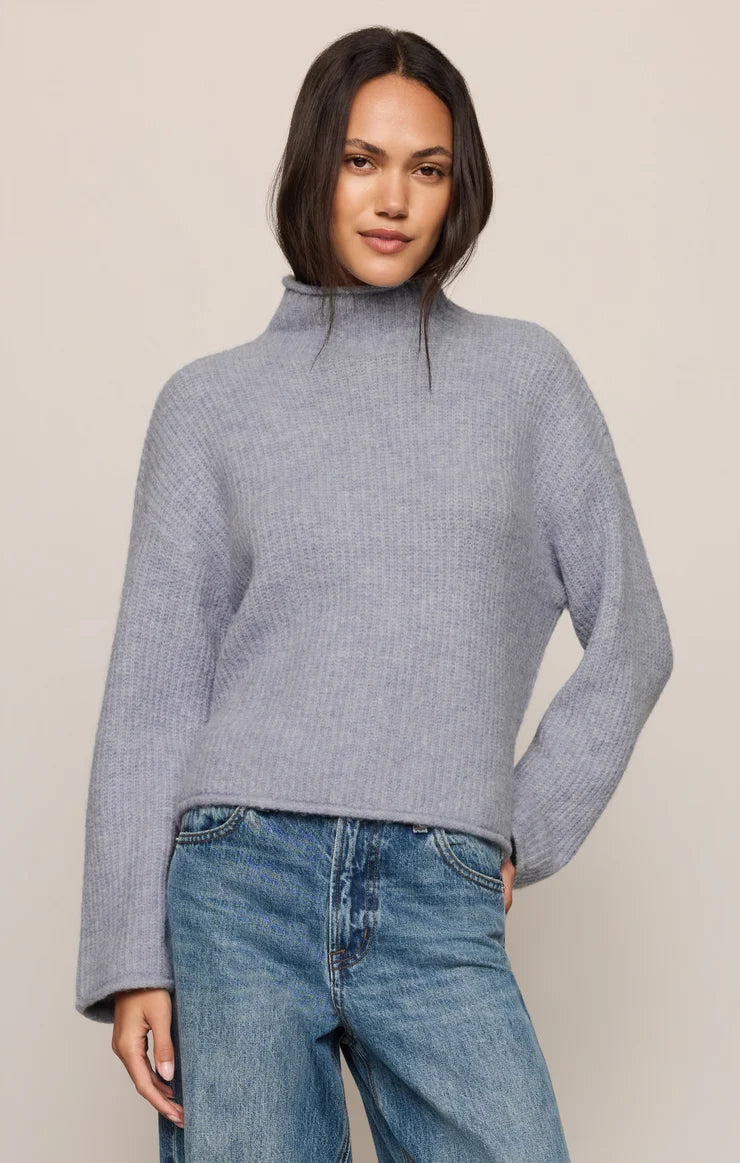 Z Supply Warm Wishes Sweater in Silver Lake
