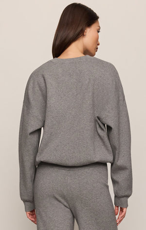 Z Supply Take It Easy Sweater Heather Grey