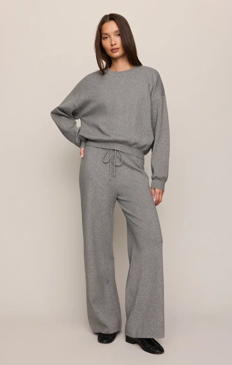 Z Supply Take It Easy Sweater Heather Grey