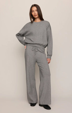 Z Supply Take It Easy Sweater Heather Grey