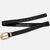 Amsterdam Heritage Annie Gold Buckle Skinny Leather Belt
