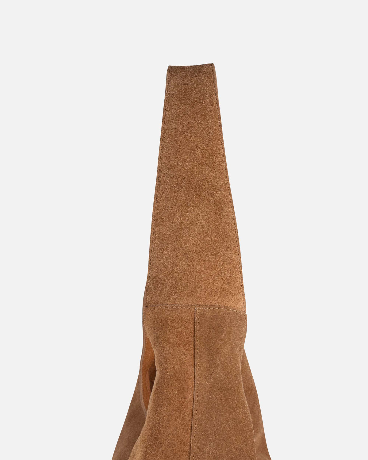 Sabel Suede Leather Shoulder Bag in Camel