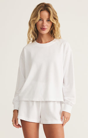 Z Supply ELLIS White SWEATSHIRT