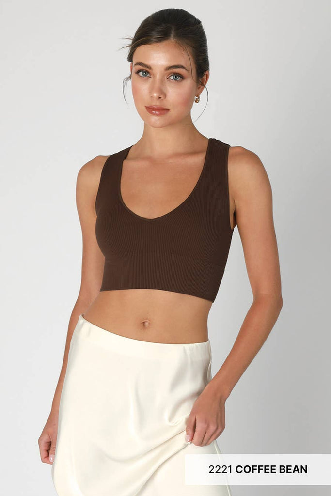NIKIBIKI Plunge V-Neck Crop Top - Pilar Boutique