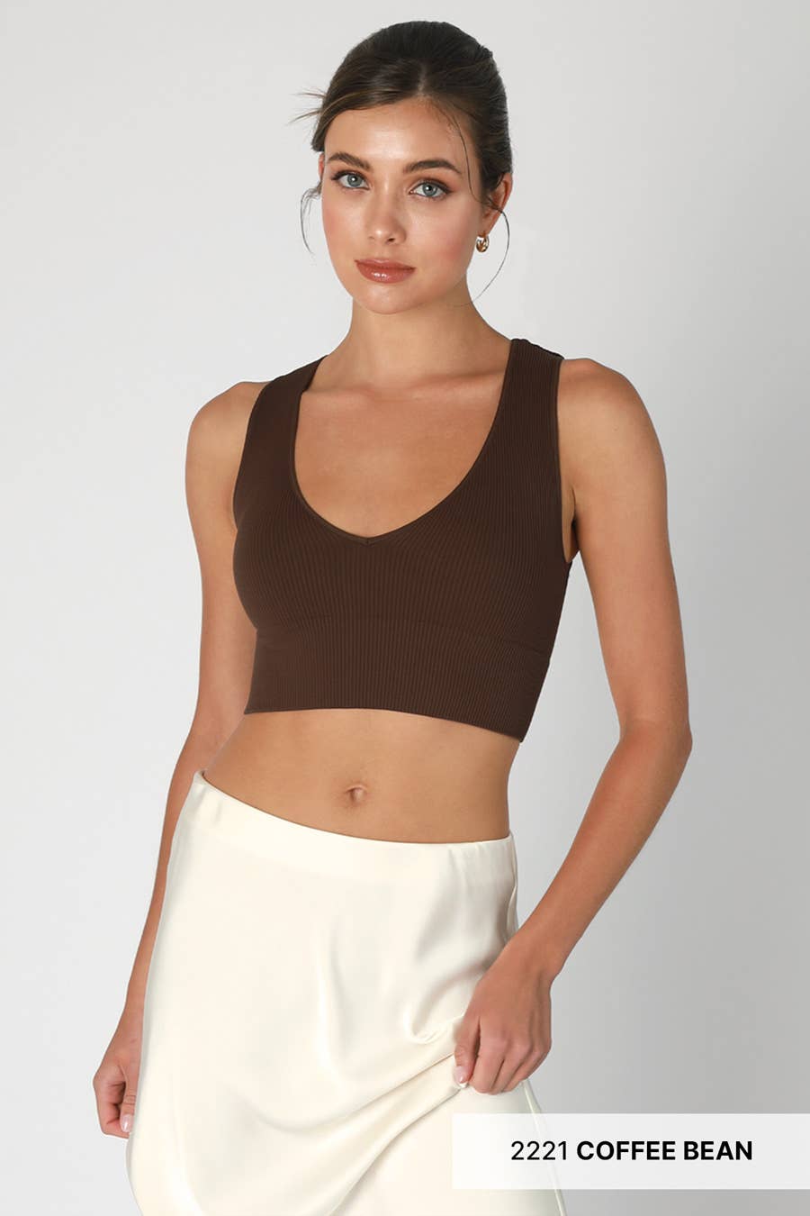 NIKIBIKI Plunge V-Neck Crop Top