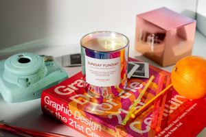 Coconut Wax Candle - Vibes - Sunday Funday - 8 oz Glass Jar