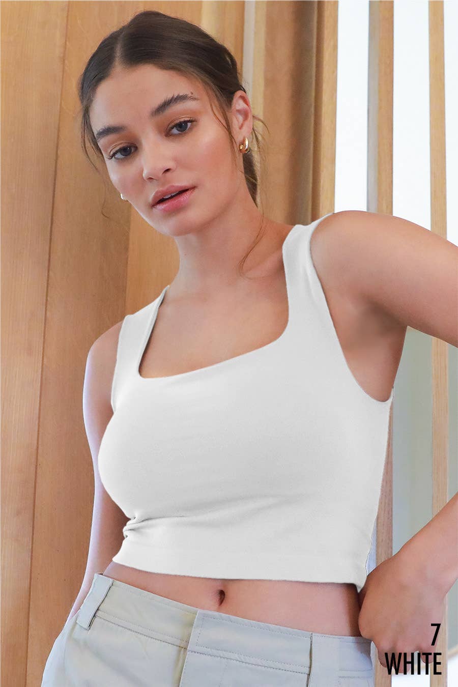 NIKIBIKI Clean Line Square Neck Top - 4 Colors