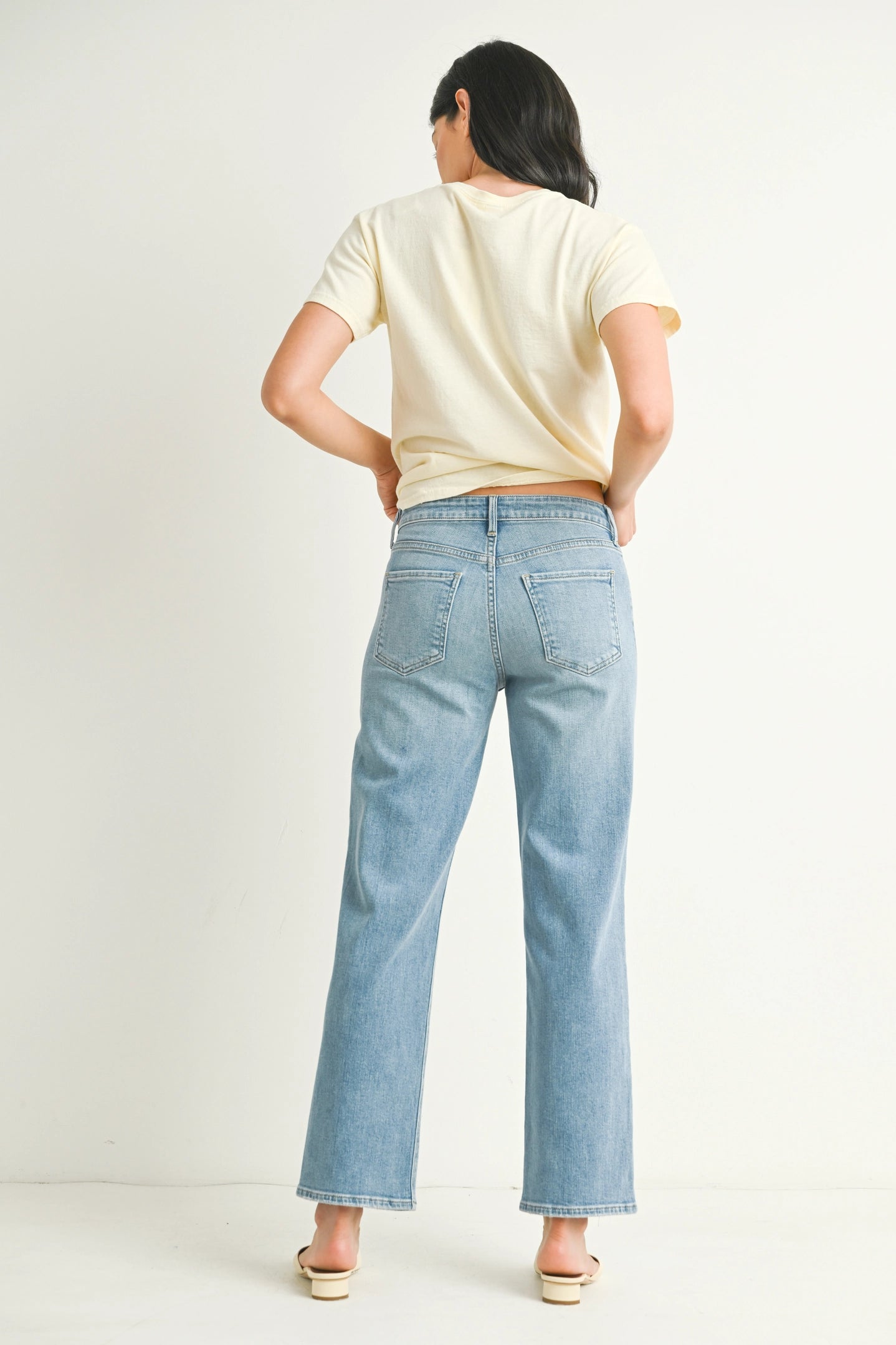 Just Black Denim Stretchy Straight Leg