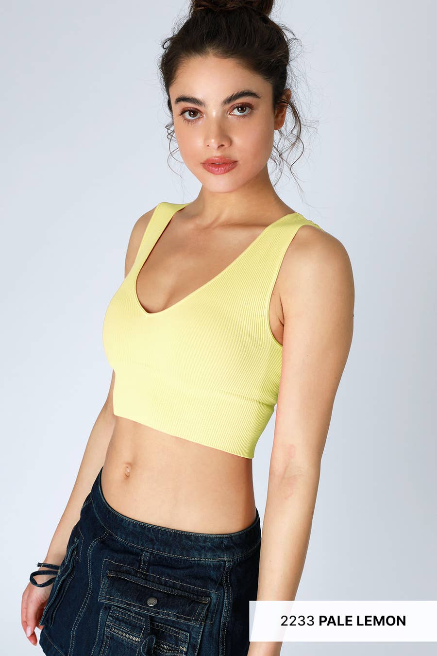 NIKIBIKI Plunge V-Neck Crop Top