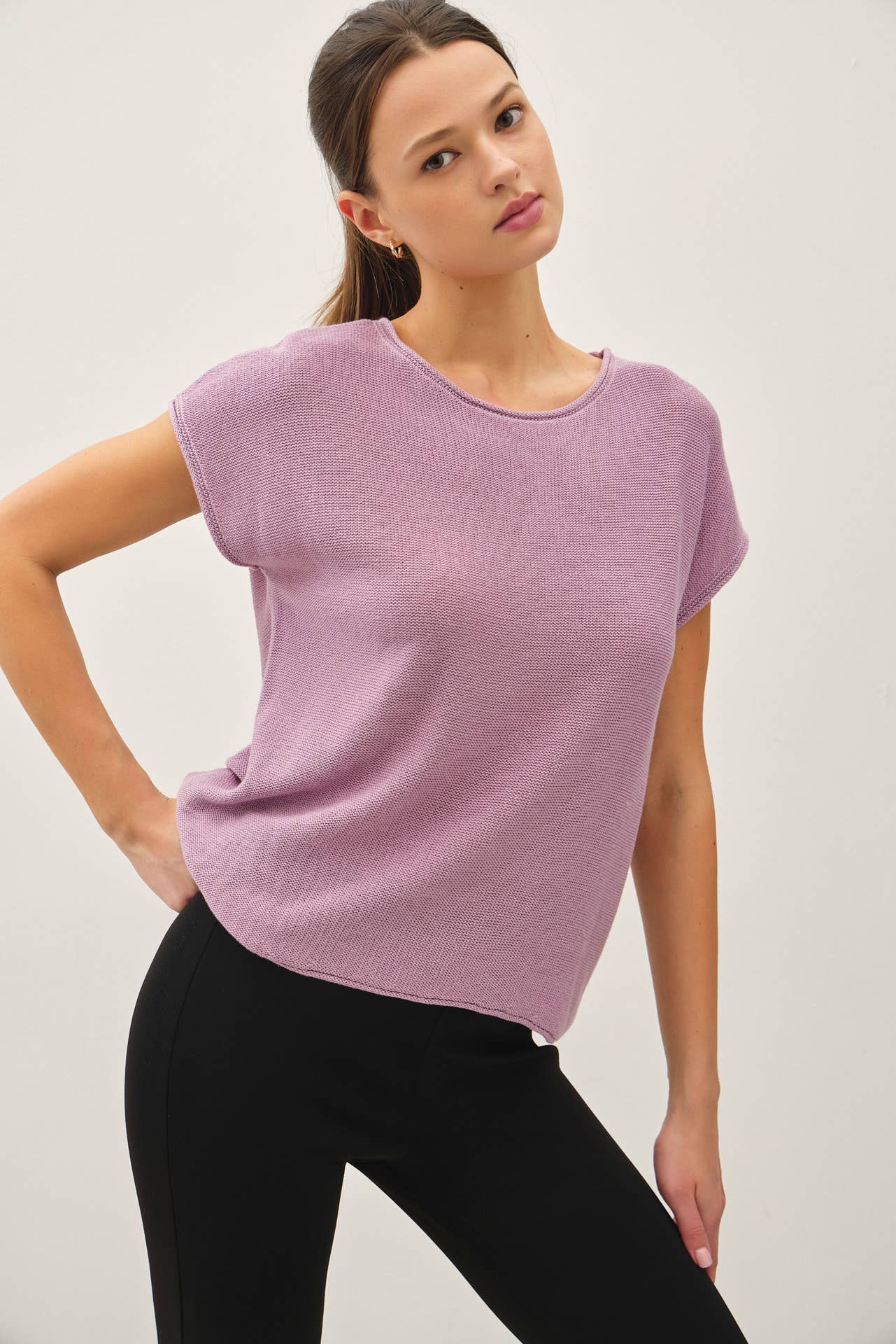 Zoya Boxy Short Sleeve Sweater - 2 Colors