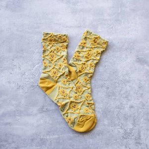 Women's Antique Floral Casual Socks