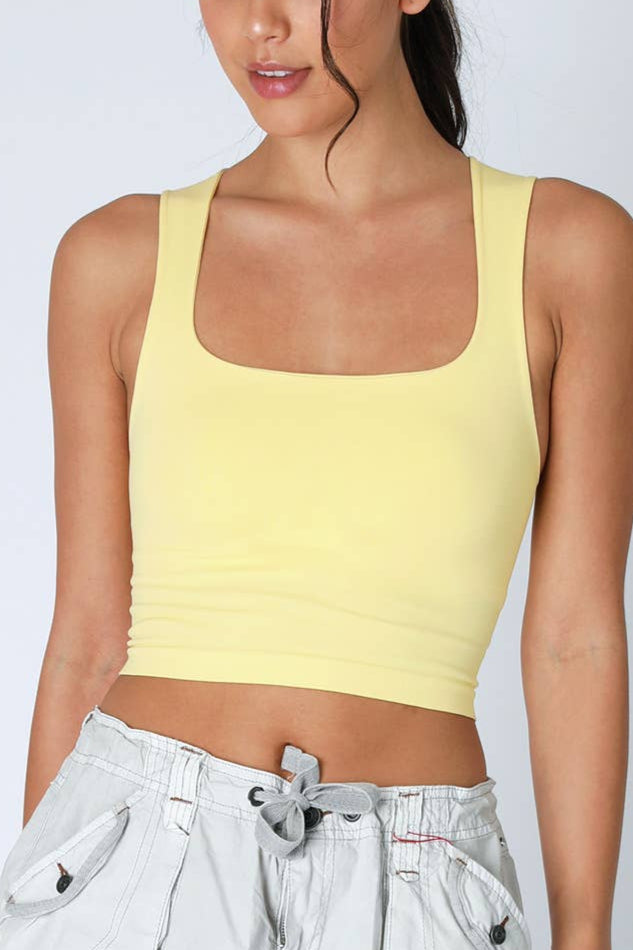 NIKIBIKI Clean Line Square Neck Top - 4 Colors