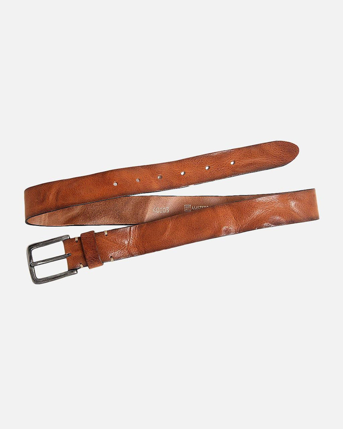 Dani Leather Belt with Silver Buckle