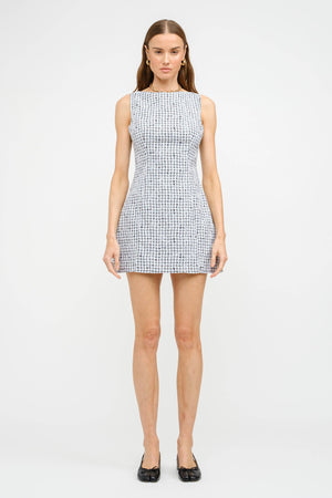 Sofie The Label Carmine Gingham Black Mini Dress