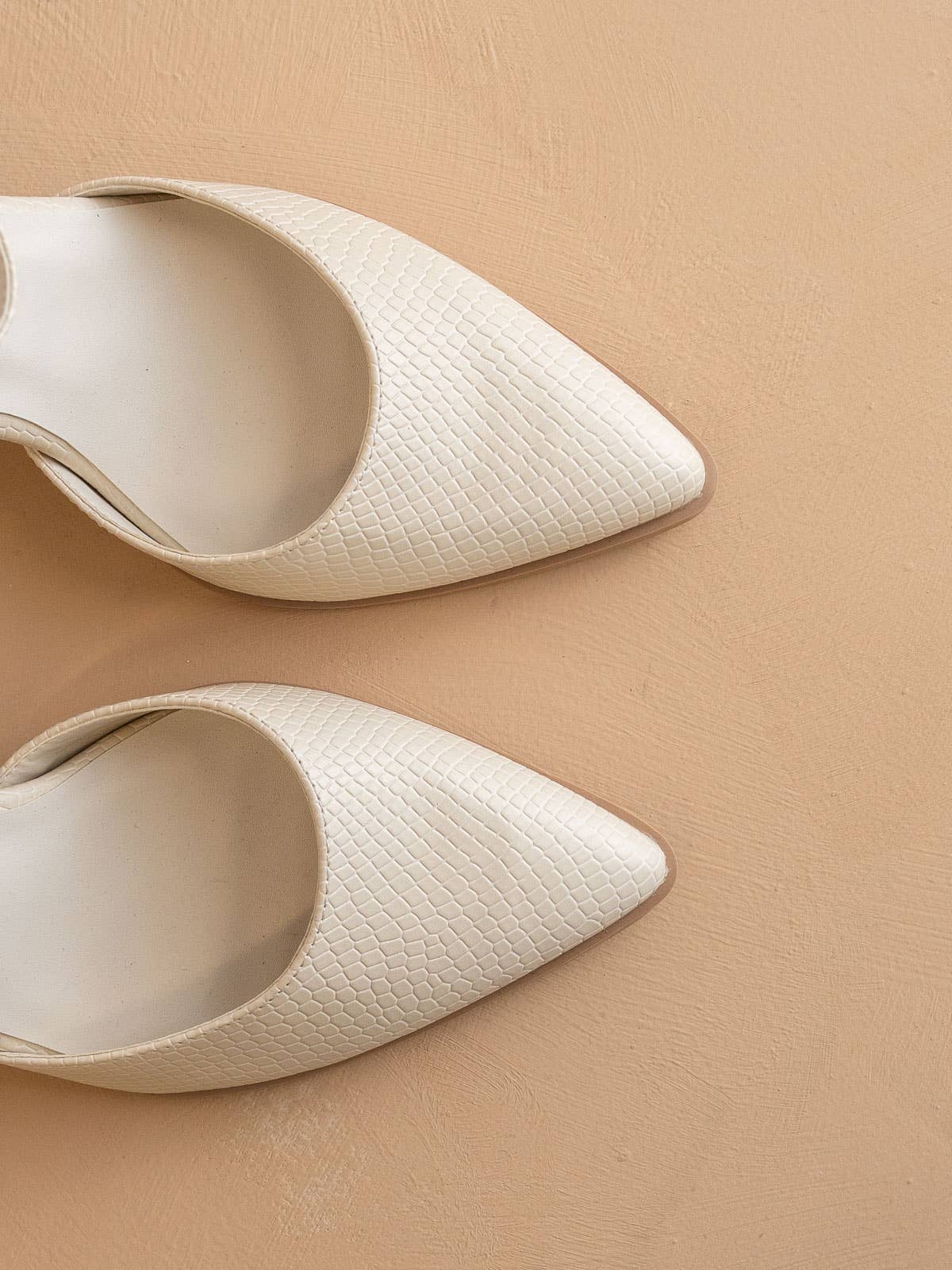 Pointed Toe Spring Heel Shoe w/ Ankle Strap