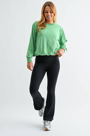 Mineral Cloud Bubble Hem Pullover
