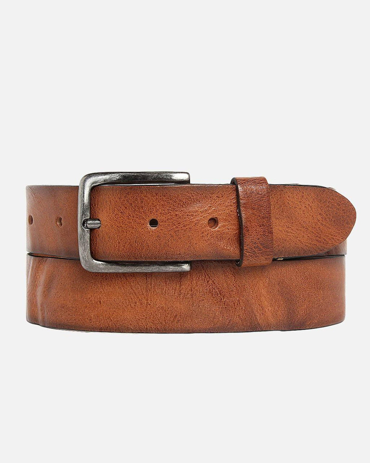 Dani Leather Belt with Silver Buckle