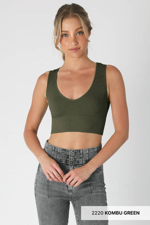 NIKIBIKI Plunge V-Neck Crop Top