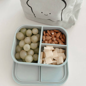 Ali+Oli Leakproof Silicone Bento Box (Blue) Back to School