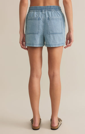 Z Supply Summerland Denim Short in Light Vintage Indigo