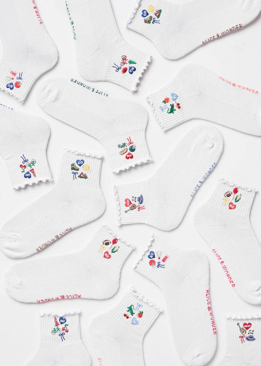 Colorado Icons Ruffle Sock