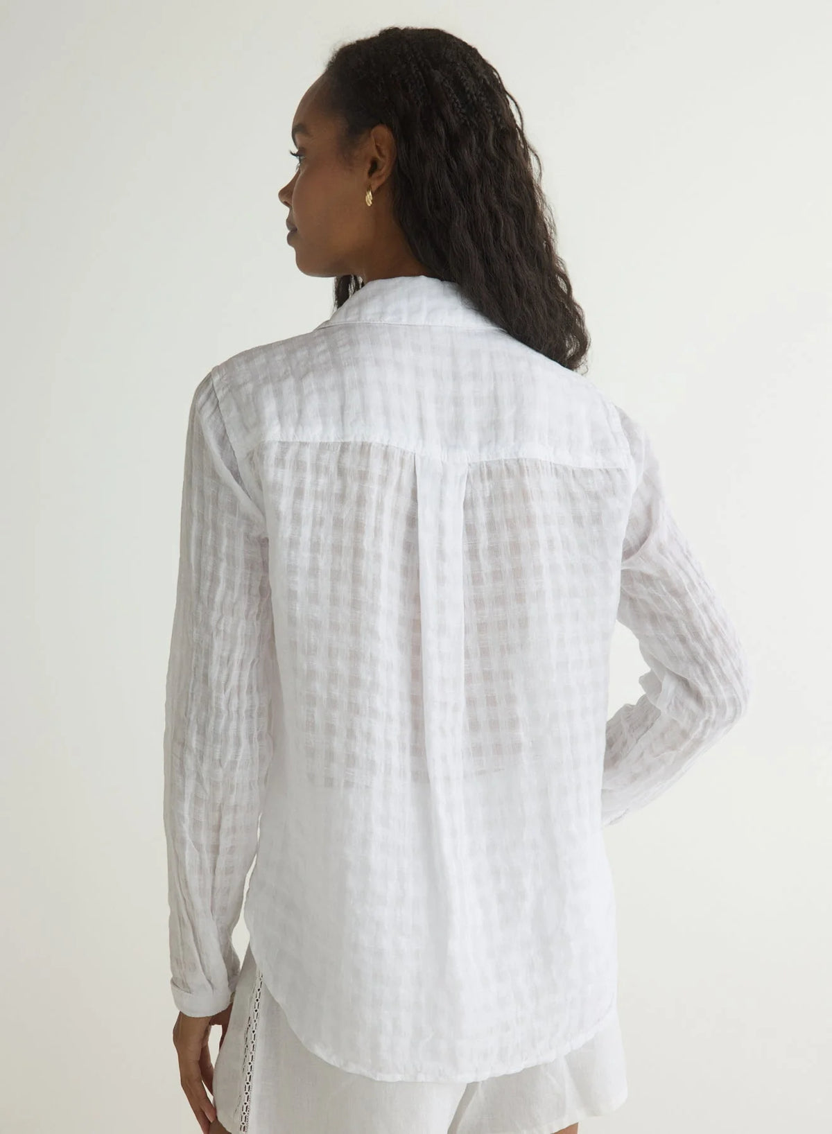 Bella Dahl Clean Front White Button Down