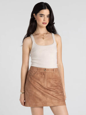 Corinne Tank in Bone White