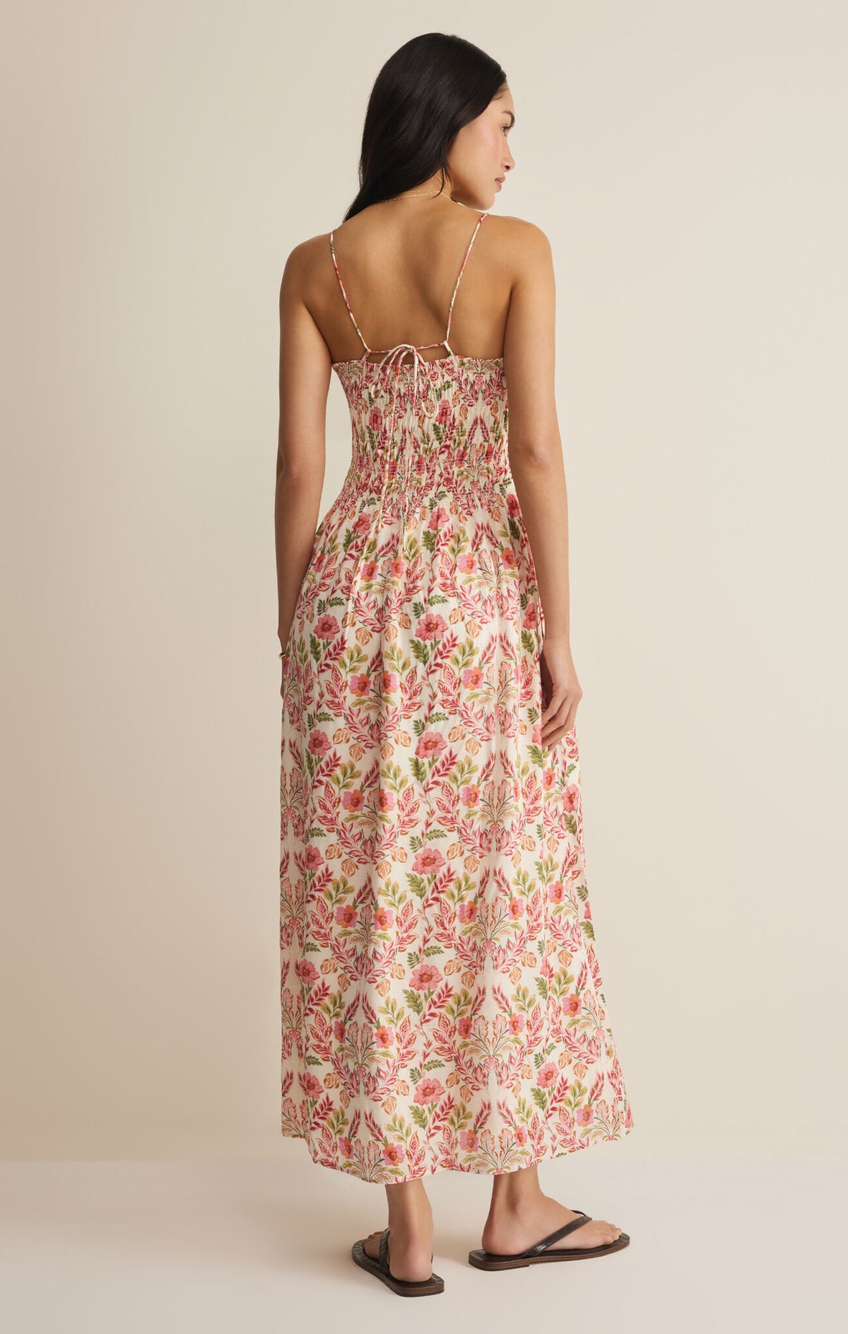 Z Supply Cornelia Ami Floral Midi Multi Print Dress