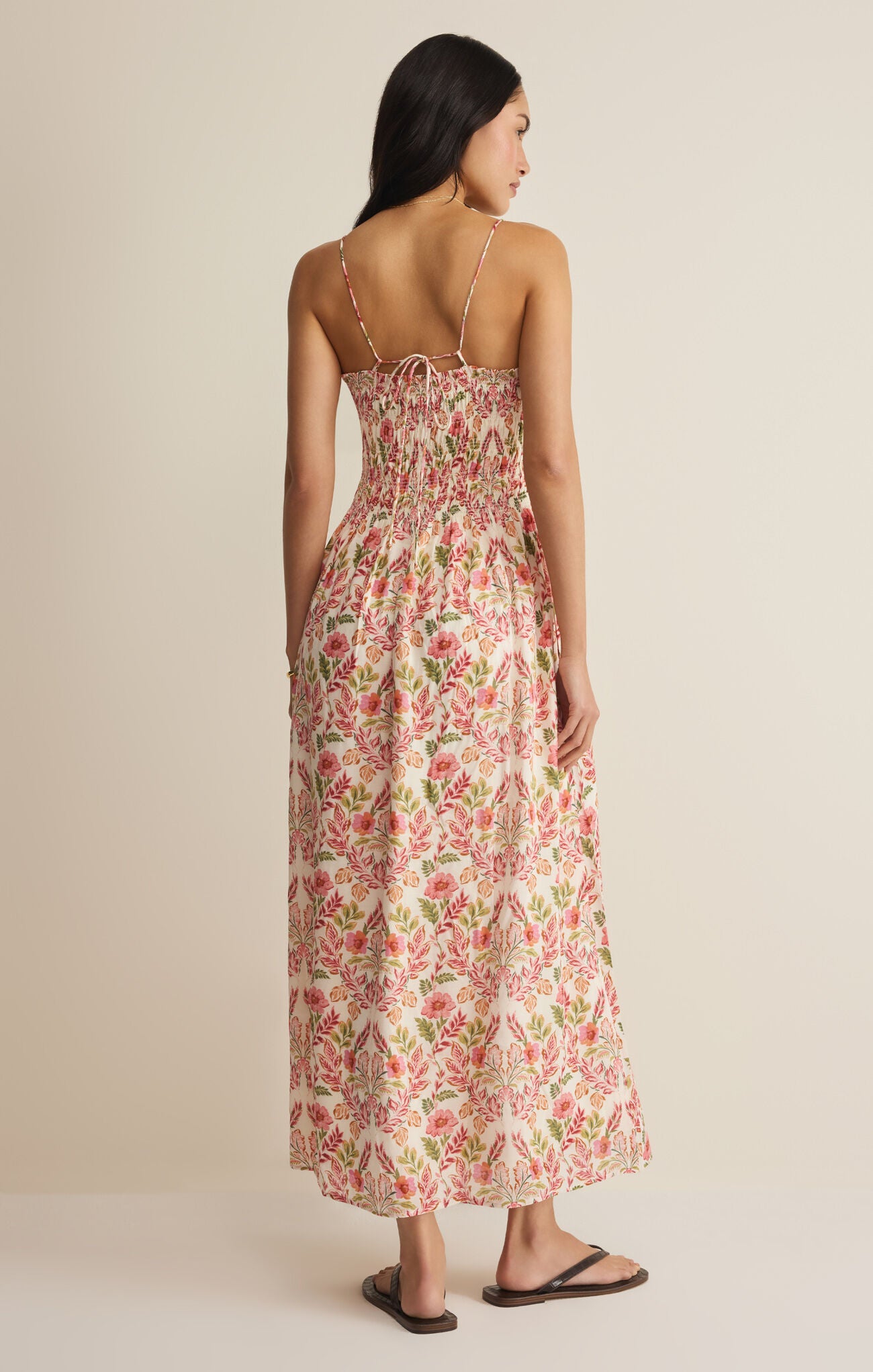 Z Supply Cornelia Ami Floral Midi Multi Print Dress