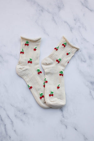 Women's Vintage Cherry Socks