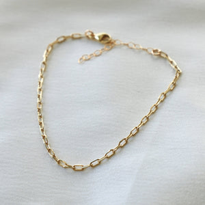 Miniature Paperclip Chain Bracelet