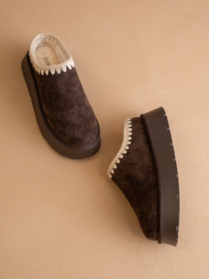 The Brandi | Coffee Platform Cozy Winter Mule Slipper