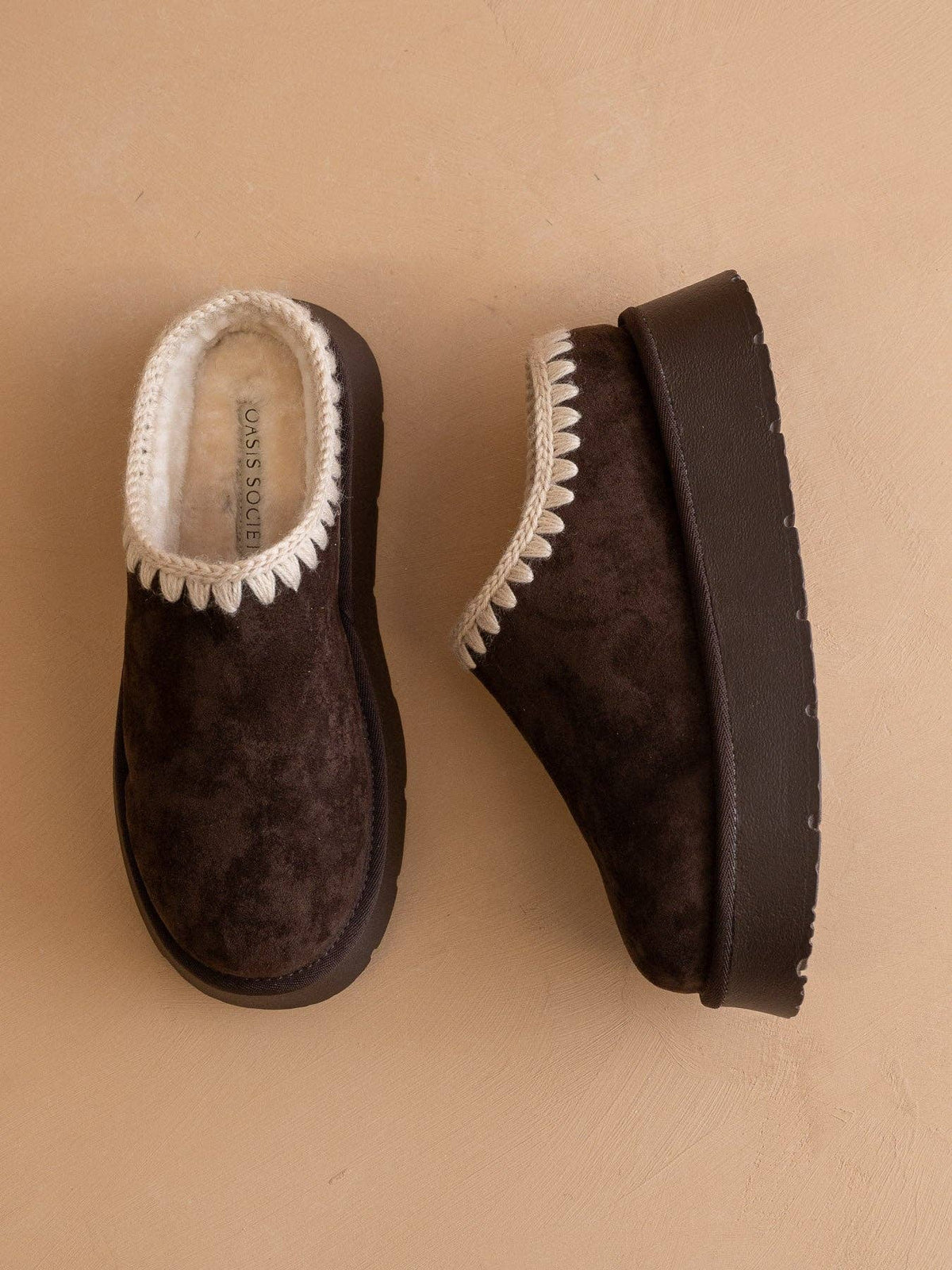 The Brandi | Coffee Platform Cozy Winter Mule Slipper