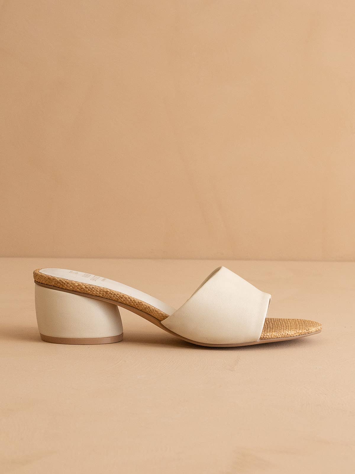 The Paloma Beige Low Heeled Sandal