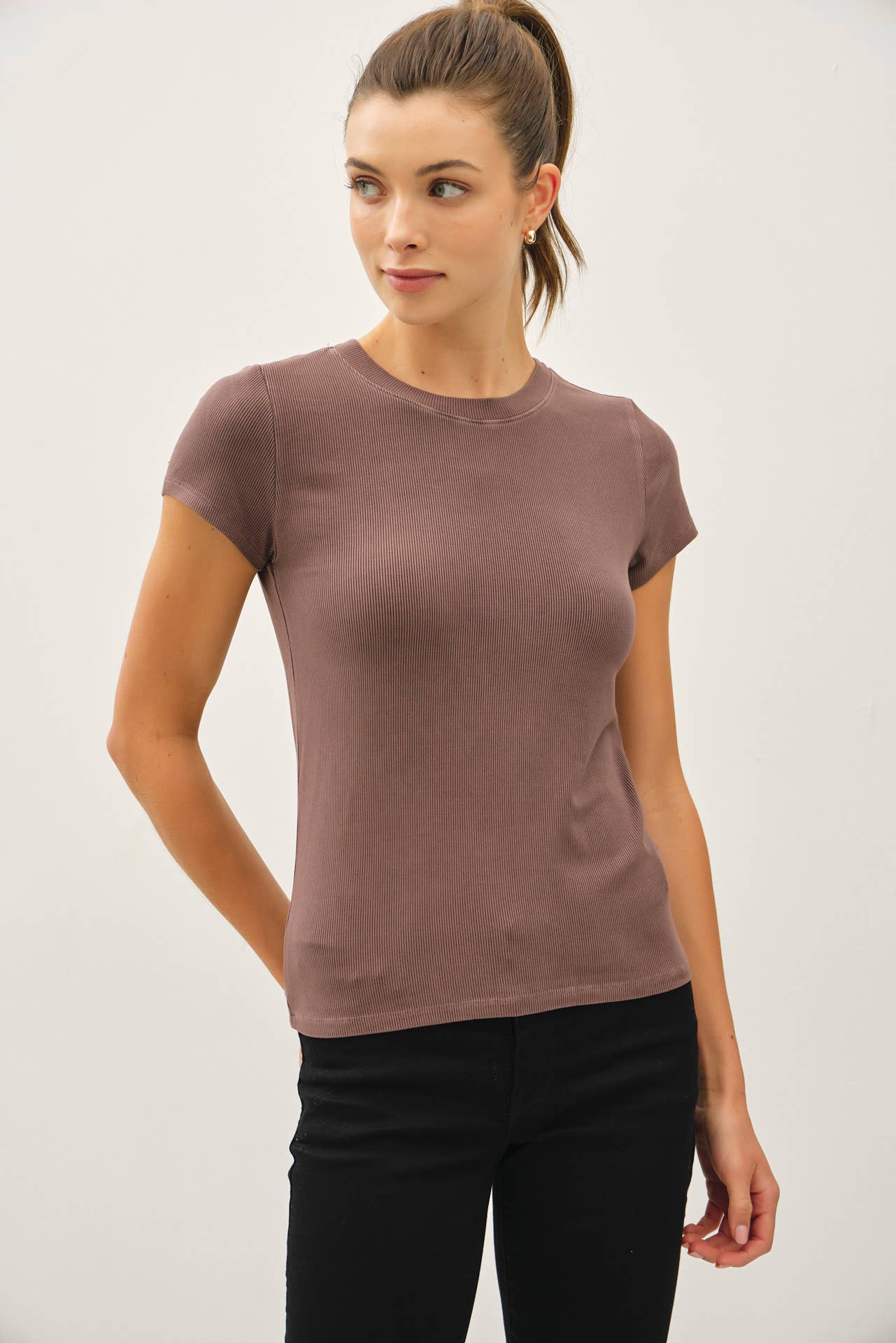 Robbie Ribbed Tee