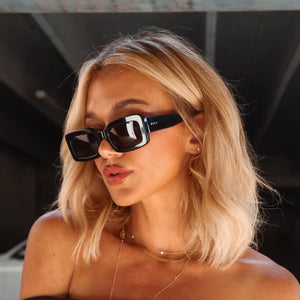 DIFF Indy Black Sunglasses