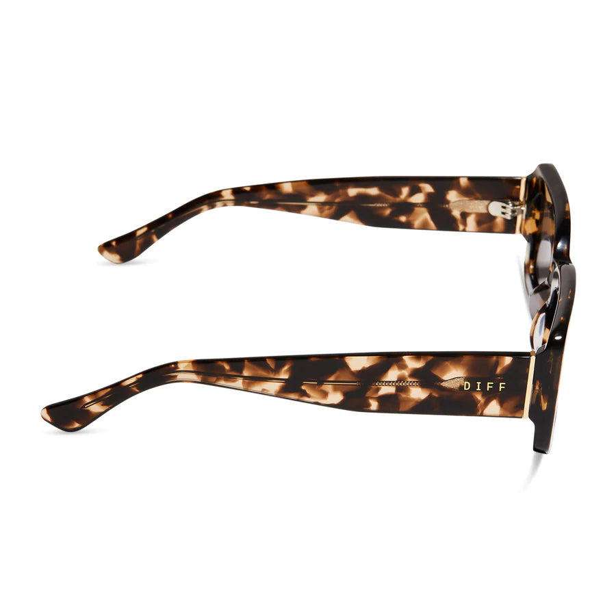 DIFF Indy Espresso Tortoise Sunglasses