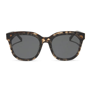 DIFF Sunglasses Gia Espresso tortoise + grey lense