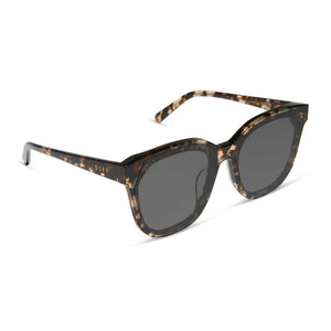 DIFF Sunglasses Gia Espresso tortoise + grey lense