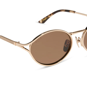 DIFF Limoncello Gold Sunglasses