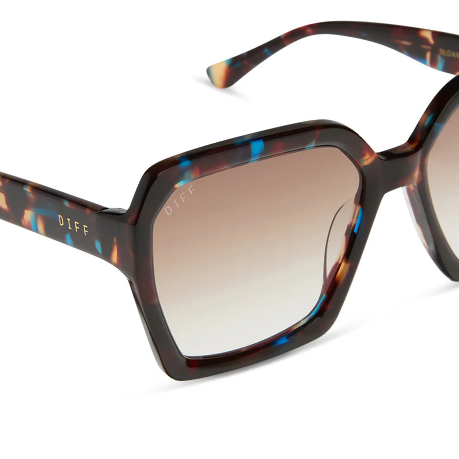 DIFF Sloane Confetti Tortoise + Brown Gradient