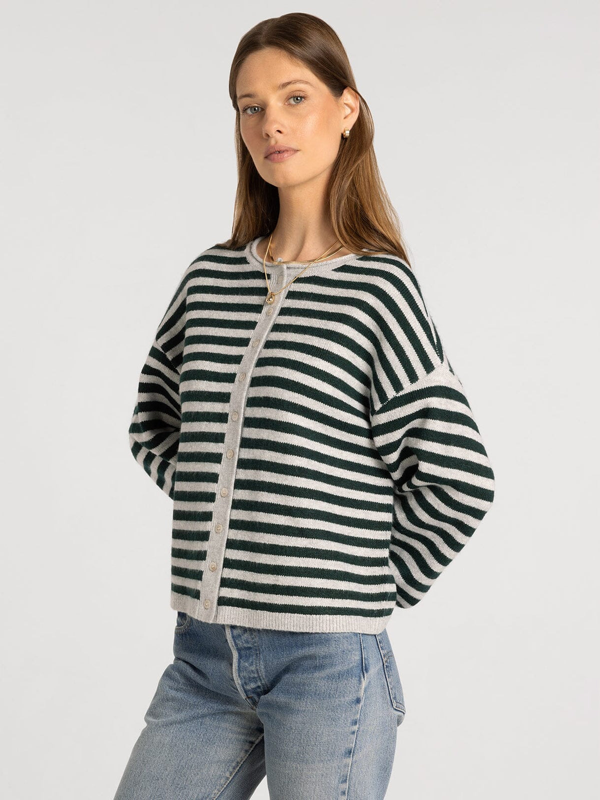 Dover Button Front Cardigan Sweater