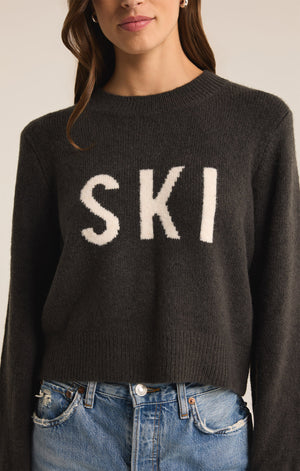 Z Supply Ski Milan Black Sand Sweater