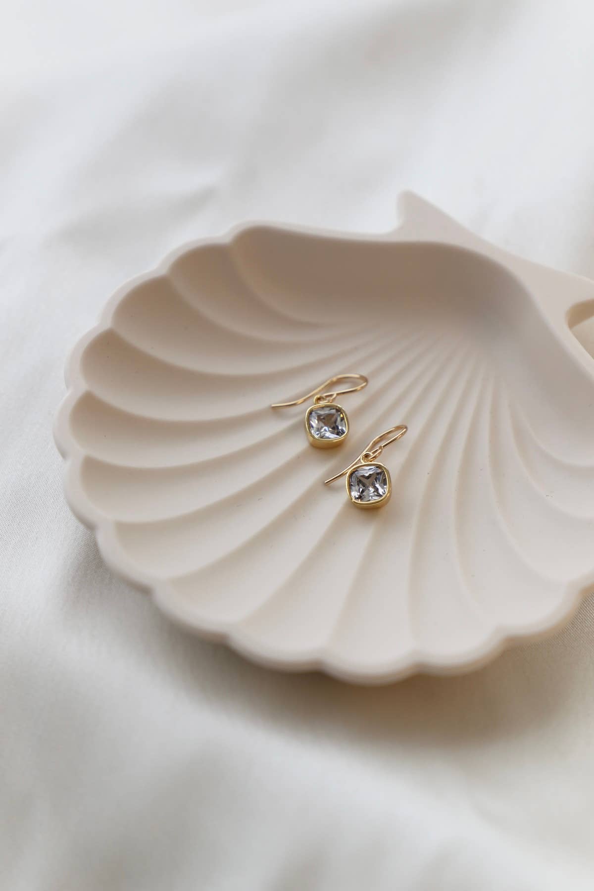 Square Bezel Earrings