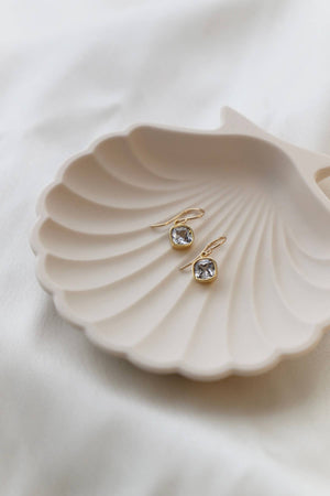 Square Bezel Earrings