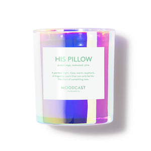 Coconut Wax Candle - Vibes - His Pillow - 8 oz Glass Jar