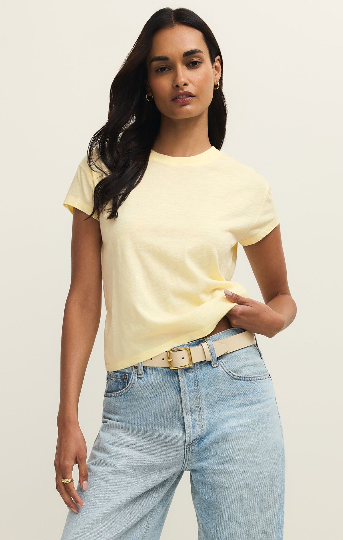 Z Supply Modern Slub Tee in Pineapple