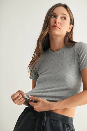 Essential Micro-Ribbed Baby Tee